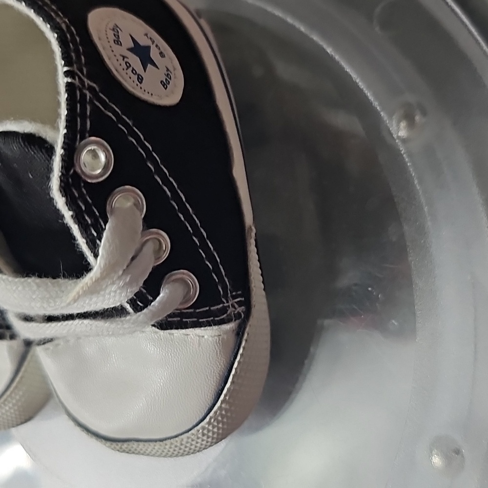 I Baby Black and White Sneakers - Picture 3 of 7